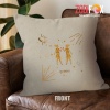 cool Gemini Gold Throw Pillow birthday zodiac presents for horoscope and astrology lovers – GEMINI-PL0015