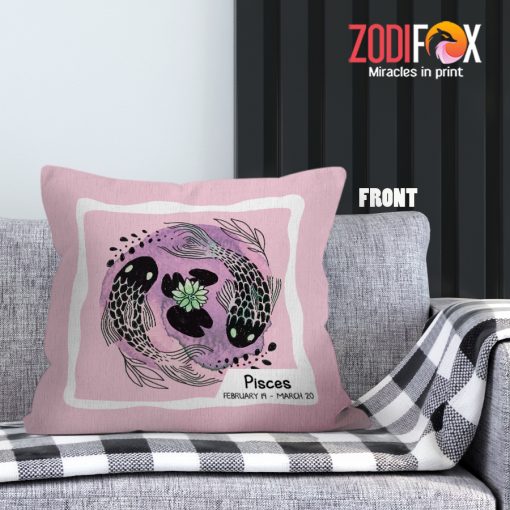 awesome Pisces Vintage Throw Pillow zodiac related gifts – PISCES-PL0015