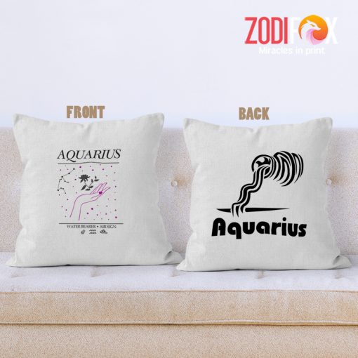 interested Aquarius Hand Throw Pillow zodiac sign presents for horoscope lovers – AQUARIUS-PL0015