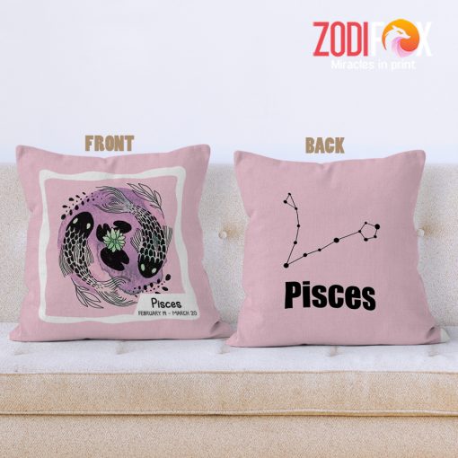 hot Pisces Vintage Throw Pillow birthday zodiac sign presents for horoscope and astrology lovers – PISCES-PL0015