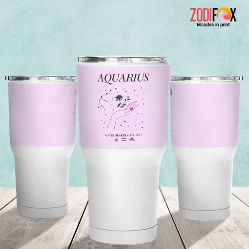 pretty Aquarius Hand Tumbler gifts based on zodiac signs – AQUARIUS-T0015