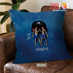 funny Gemini Universe Throw Pillow astrology horoscope zodiac gifts – GEMINI-PL0016