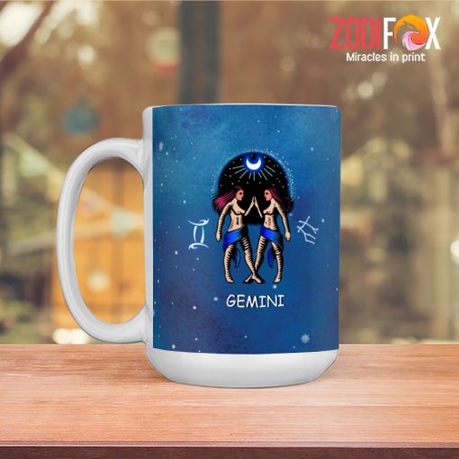 beautiful Gemini Night Mug zodiac sign gifts for horoscope and astrology lovers – GEMINI-M0016