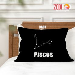 awesome Pisces Constellation Throw Pillow birthday zodiac sign gifts for astrology lovers – PISCES-PL0017
