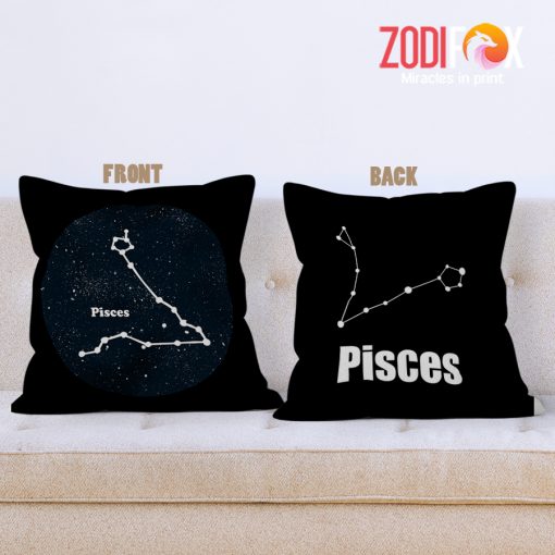 dramatic Pisces Constellation Throw Pillow birthday zodiac sign presents for horoscope and astrology lovers – PISCES-PL0017
