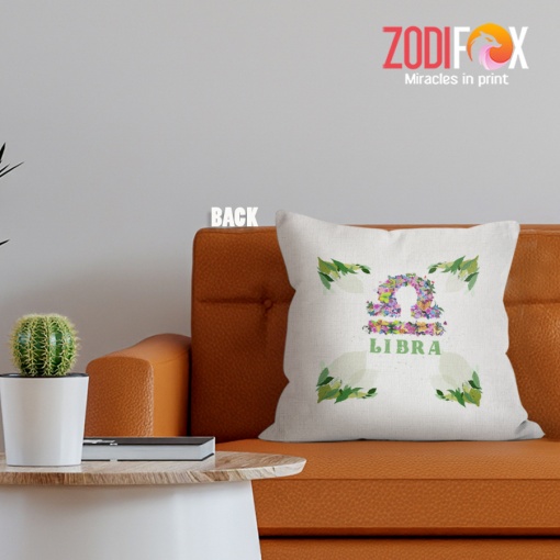 various Libra Flower Throw Pillow zodiac sign presents – LIBRA-PL0017