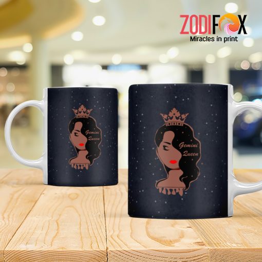 interested Gemini Queen Mug birthday zodiac sign presents for horoscope and astrology lovers – GEMINI-M0017