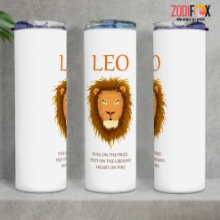 dramatic Leo Heart Tumbler zodiac inspired gifts – LEO-T0017
