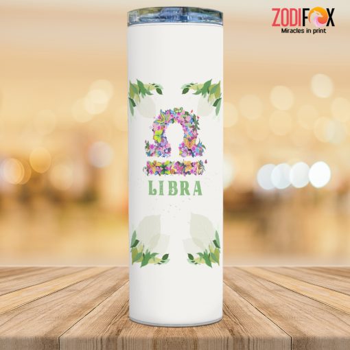 awesome Libra Flower Tumbler zodiac lover gifts – LIBRA-T0017