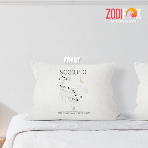 favorite Scorpio Water Throw Pillow zodiac presents for horoscope and astrology lovers – SCORPIO-PL0018