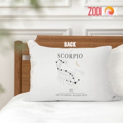cute Scorpio Water Throw Pillow birthday zodiac sign gifts for astrology lovers – SCORPIO-PL0018