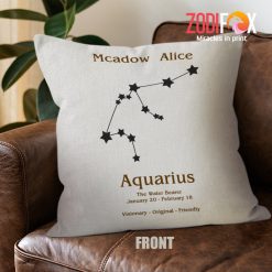 lovely Aquarius Friendly Throw Pillow zodiac birthday gifts – AQUARIUS-PL0018