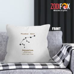 amazing Aquarius Friendly Throw Pillow zodiac-themed gifts – AQUARIUS-PL0018