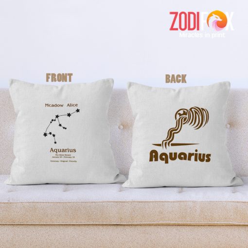 hot Aquarius Friendly Throw Pillow zodiac sign gifts for horoscope and astrology lovers – AQUARIUS-PL0018