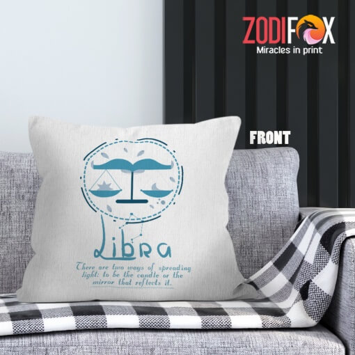 awesome Libra Blue Throw Pillow astrology lover presents – LIBRA-PL0018