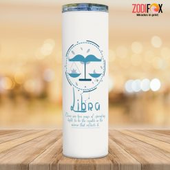 dramatic Libra Blue Tumbler birthday zodiac sign presents for astrology lovers – LIBRA-T0018