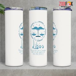 dramatic Libra Blue Tumbler birthday zodiac sign presents for horoscope and astrology lovers – LIBRA-T0018
