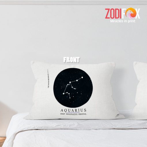 exciting Aquarius Deep Throw Pillow signs of the zodiac gifts – AQUARIUS-PL0019