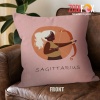 eye-catching Sagittarius Girl Throw Pillow birthday zodiac sign gifts for horoscope and astrology lovers – SAGITTARIUS-PL0019
