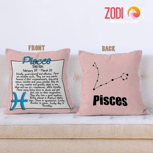wonderful Pisces Sensitive Throw Pillow birthday zodiac sign presents for horoscope and astrology lovers – PISCES-PL0019