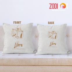 hot Libra Scale Throw Pillow zodiac presents for horoscope and astrology lovers – LIBRA-PL0019