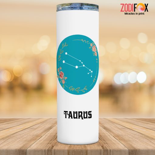 favorite Taurus Flower Tumbler gifts according to zodiac signs – TAURUS-T0019