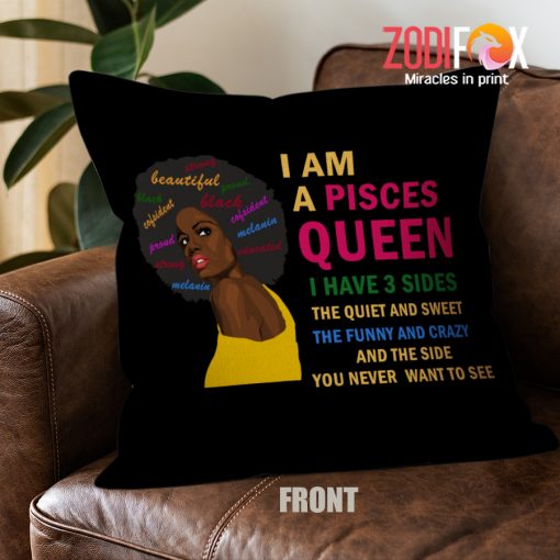 amazing Pisces Queen Throw Pillow zodiac presents for astrology lovers – PISCES-PL0002
