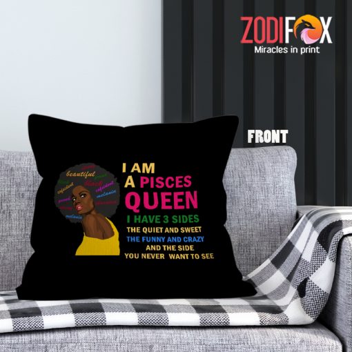 best Pisces Queen Throw Pillow zodiac gifts for horoscope and astrology lovers – PISCES-PL0002