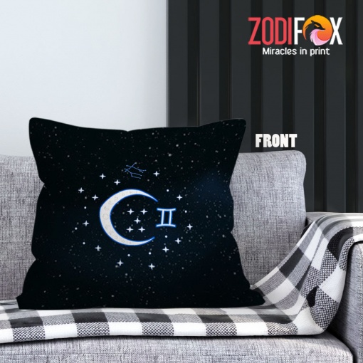 various Gemini Symbol Throw Pillow zodiac related gifts – GEMINI-PL0002