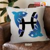 amazing Pisces Symbol Throw Pillow astrology horoscope zodiac gifts – PISCES-PL0020