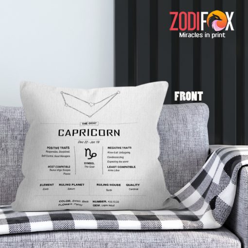 amazing Capricorn Sign Throw Pillow zodiac related gifts – CAPRICORN-PL0020