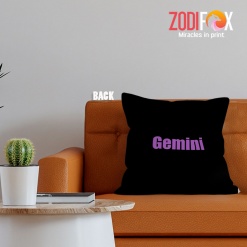 best Gemini Driven Throw Pillow birthday zodiac sign presents for astrology lovers – GEMINI-PL0020