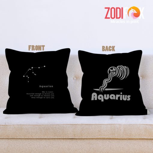 awesome Aquarius Powerful Throw Pillow zodiac gifts for astrology lovers – AQUARIUS-PL0020