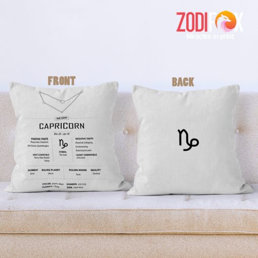 hot Capricorn Sign Throw Pillow birthday zodiac sign presents for horoscope and astrology lovers – CAPRICORN-PL0020