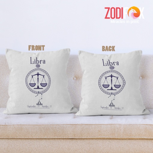 wonderful Libra Violet Throw Pillow zodiac sign presents for astrology lovers – LIBRA-PL0020