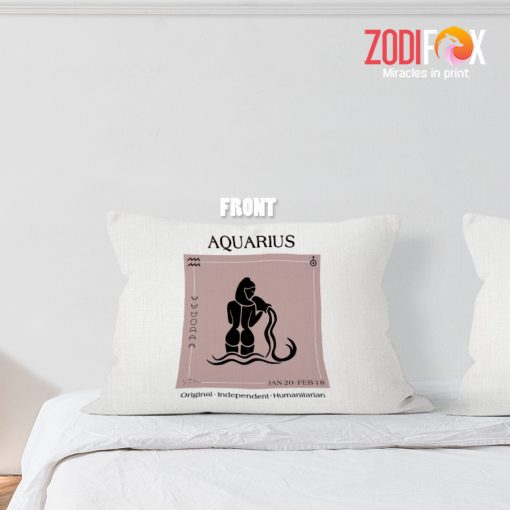 beautiful Aquarius Boho Throw Pillow astrology horoscope zodiac gifts for man and woman – AQUARIUS-PL0021