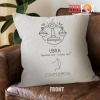 best Libra Simple Throw Pillow zodiac presents for astrology lovers – LIBRA-PL0021