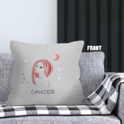 dramatic Cancer Lady Throw Pillow zodiac gifts for horoscope and astrology lovers – CANCER-PL0021