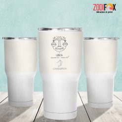 dramatic Libra Line Tumbler zodiac gifts for astrology lovers - LIBRA-T0021