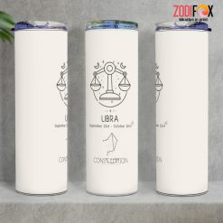 amazing Libra Line Tumbler zodiac gifts for horoscope and astrology lovers - LIBRA-T0021