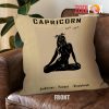 special Capricorn Ambitious Throw Pillow zodiac presents for astrology lovers – CAPRICORN-PL0022