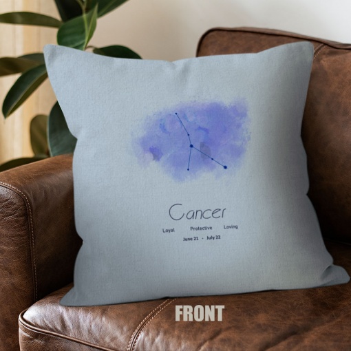 amazing Cancer Protective Throw Pillow astrology horoscope zodiac gifts – CANCER-PL0022