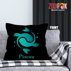 eye-catching Pisces Green Throw Pillow zodiac gifts for horoscope and astrology lovers – PISCES-PL0022