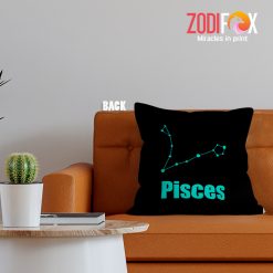 wonderful Pisces Green Throw Pillow astrology gifts – PISCES-PL0022