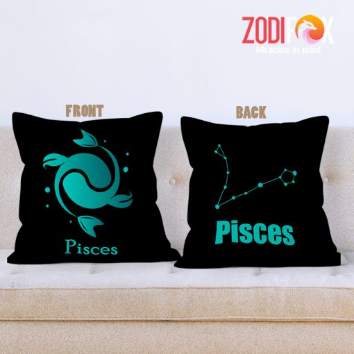 interested Pisces Green Throw Pillow zodiac gifts for astrology lovers – PISCES-PL0022