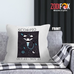 lively Scorpio Vintage Throw Pillow zodiac gifts for horoscope and astrology lovers – SCORPIO-PL0022