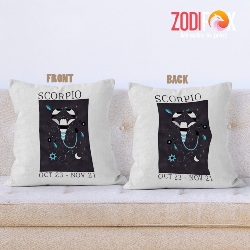 nice Scorpio Vintage Throw Pillow zodiac gifts for astrology lovers – SCORPIO-PL0022