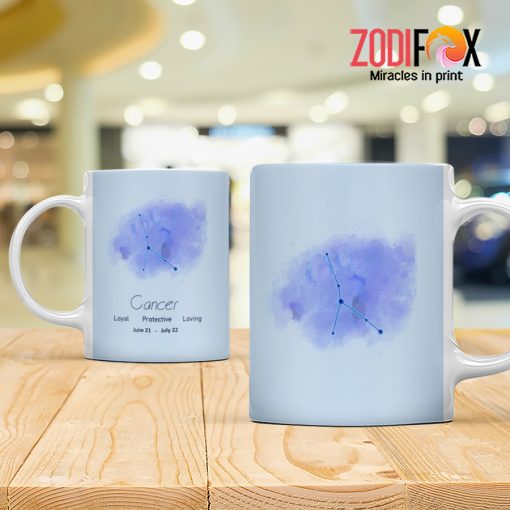 hot Cancer Watercolor Mug birthday zodiac sign presents for horoscope and astrology lovers – CANCER-M0022