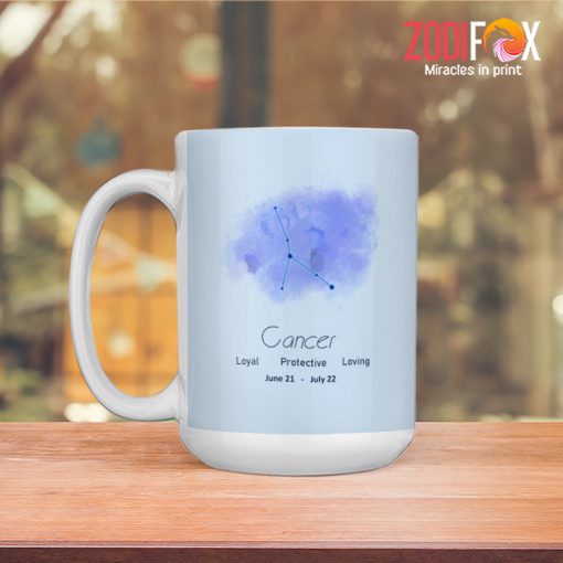 lovely Cancer Watercolor Mug birthday zodiac presents for horoscope and astrology lovers – CANCER-M0022