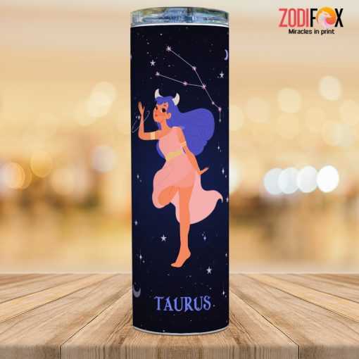 personalised Taurus Girl Tumbler zodiac sign gifts for astrology lovers – TAURUS-T0022